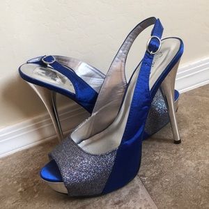Royal blue heels